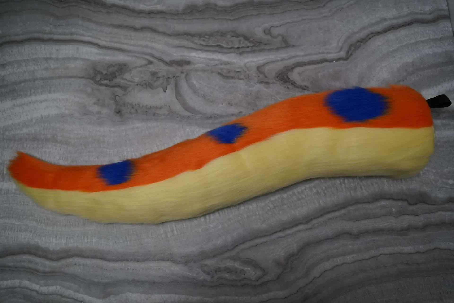Handmade custom fursuit dragon tail, by Arget & Lazuli