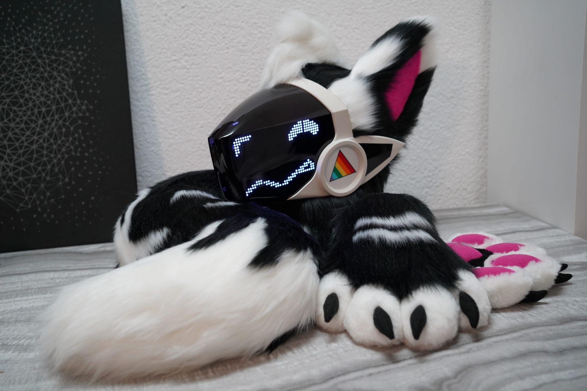Protogen minipartial fursuit 