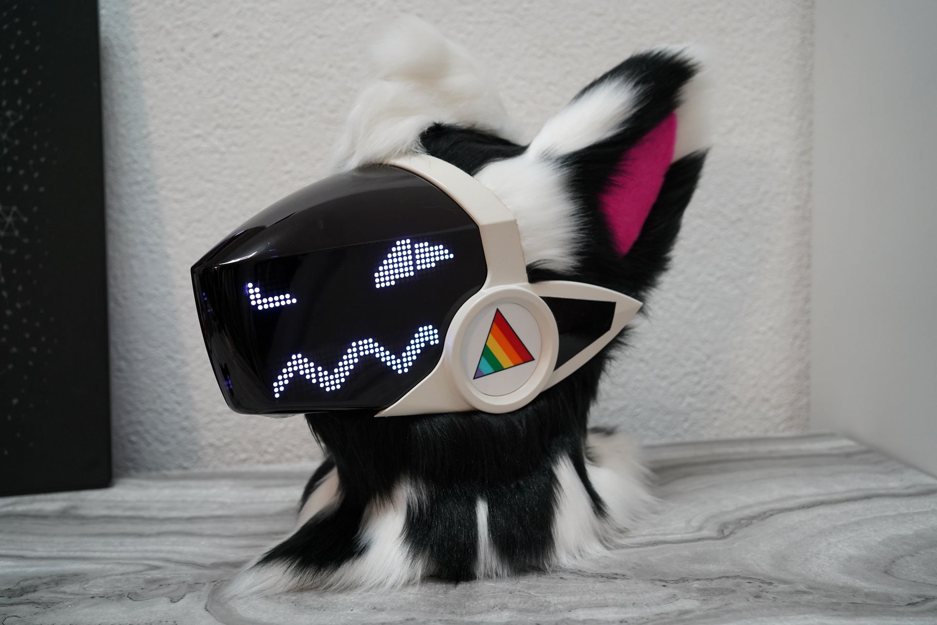 Protogen head fursuit