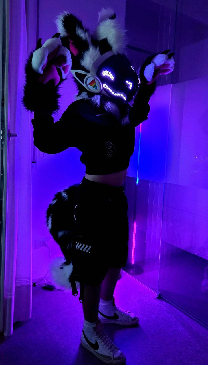 Custom protogen fursuit commission by Arget &amp; Lazuli